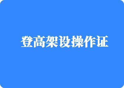 大鸡巴操死女人登高架设操作证